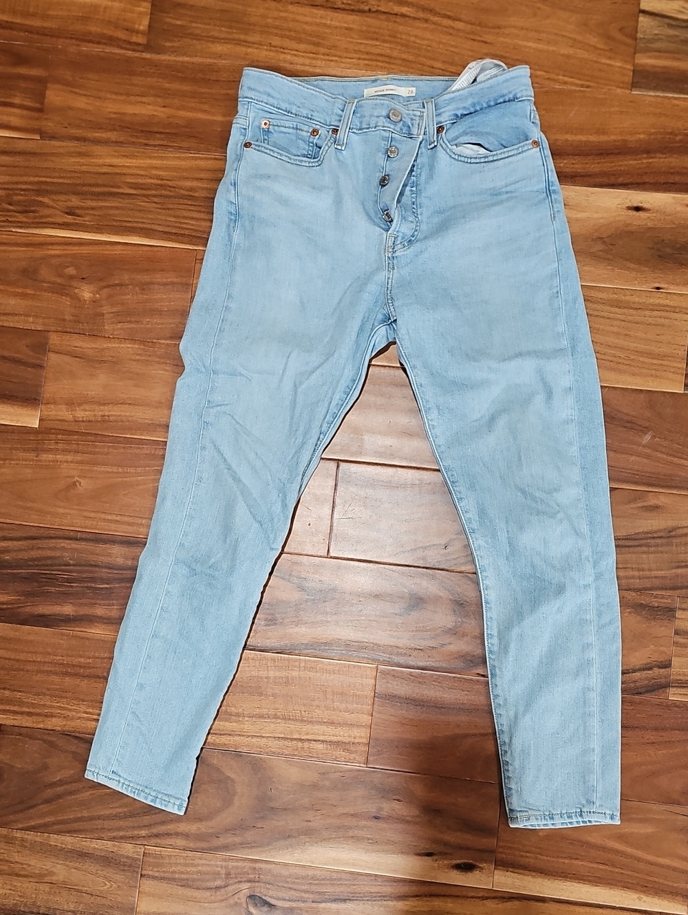 Levi's Light Blue High-Rise Skinny Jeans